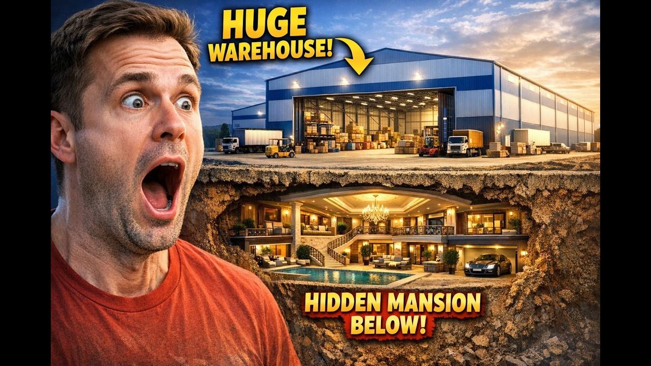 This Rich man built a Secret underground Mansion Hidden Beneath his Warehouse (ASMR )