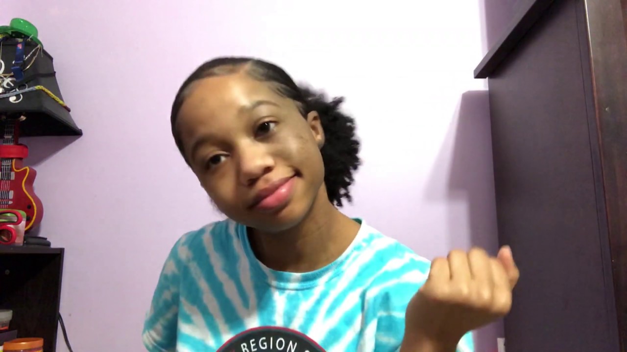 Sleek Low Ponytail on Thick Natural Hair