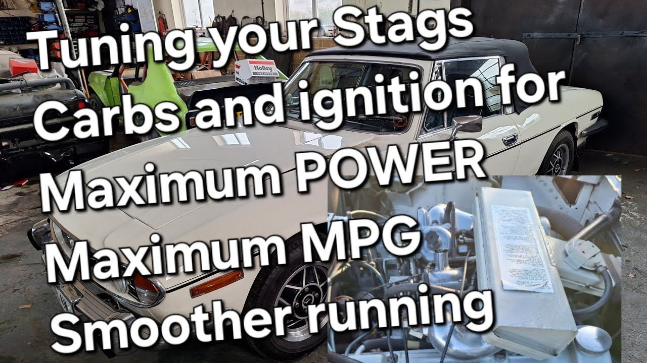 Triumph Stag Tuning - Ignition timing and balancing the standard Zenith Stromberg carbs
