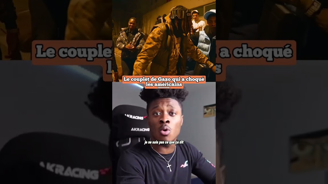 Un am&eacute;ricain r&eacute;agi au couplet de Gazo 🇫🇷🇺🇸 #gazo #reaction #pourtoi #shorts #drillfr #drill