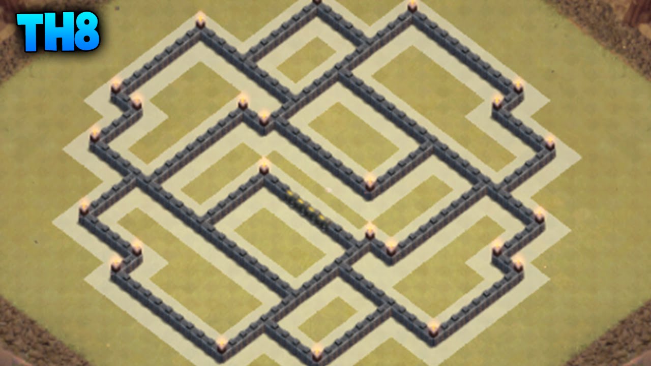 Aldea Guerra ANTI 3 ESTRELLAS | TH8 | Ayuntamiento 8 | Diseño de Aldeas | 2016 | byGenesys