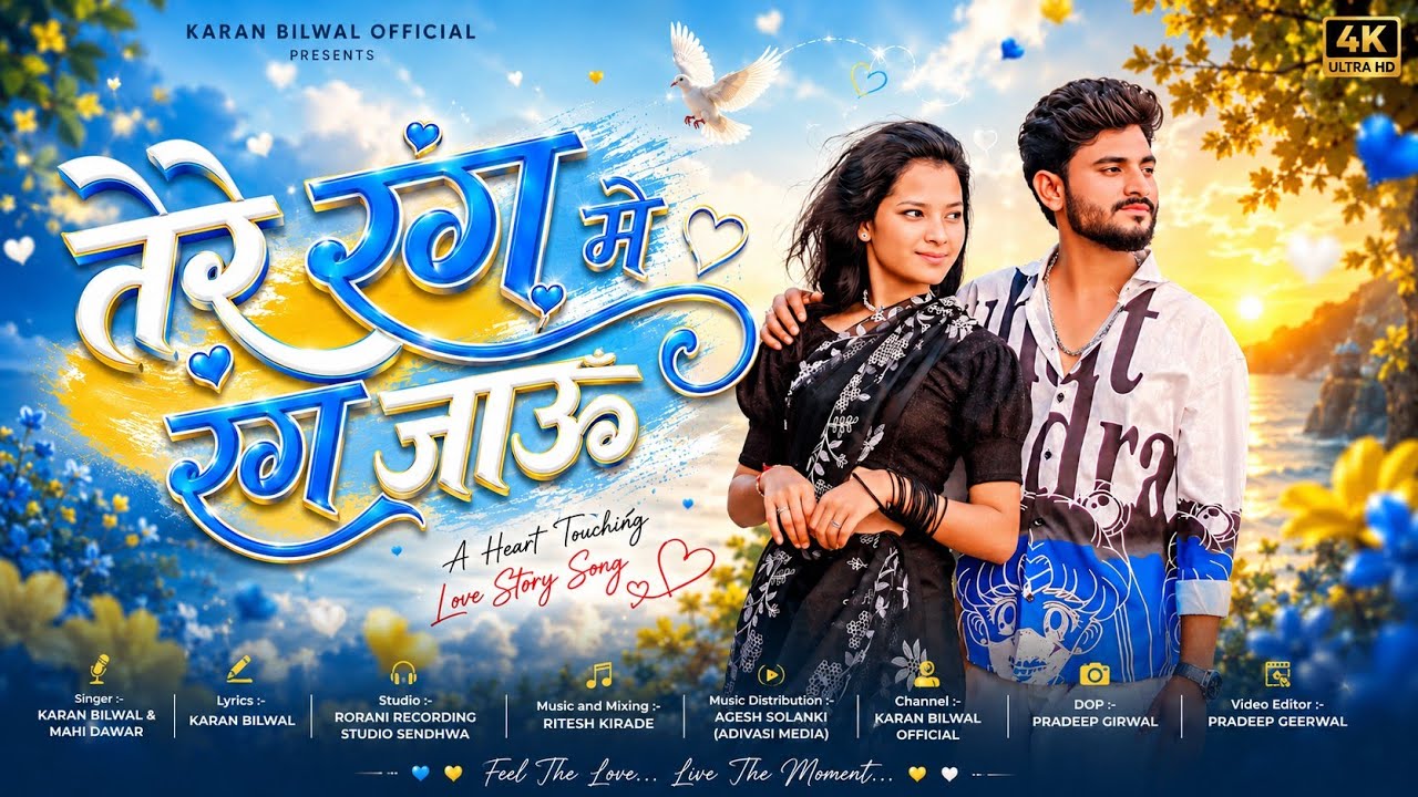 New Adivasi Song तेरे रंग में रंग जाऊं Tere Rang Main Rang jaun Singer Karan Bilwal & Mahi Dawar 