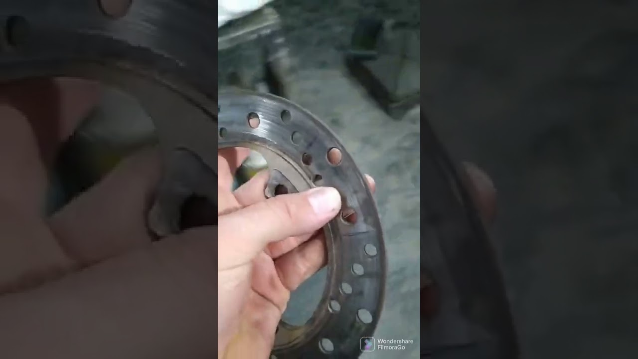 Desempenar disco de freio de moto!! não gaste mais dinheiro a toa