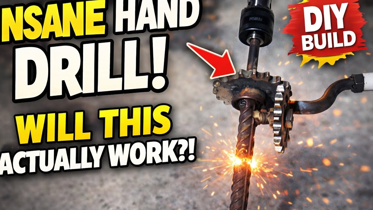 No Motor. No Battery&hellip; Can This DIY Drill Really Work?😎⚡