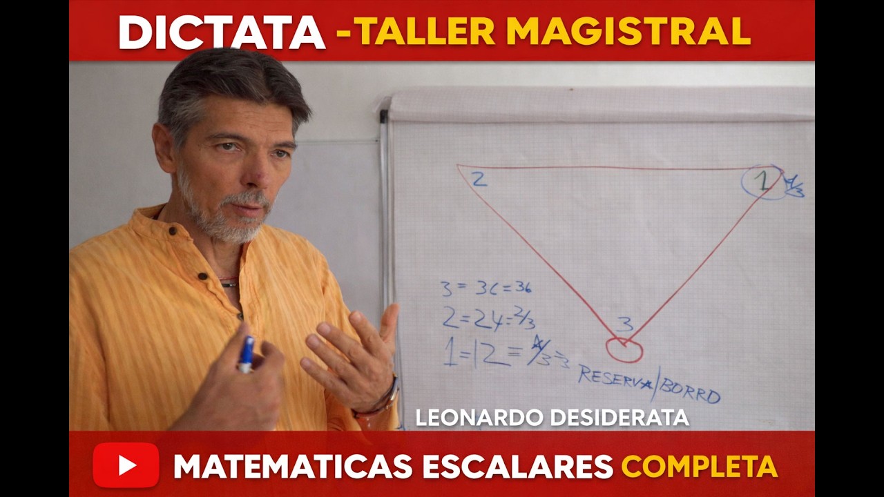 Gran dictata taller completa de Matemáticas Escalares - por Leonardo Desiderata