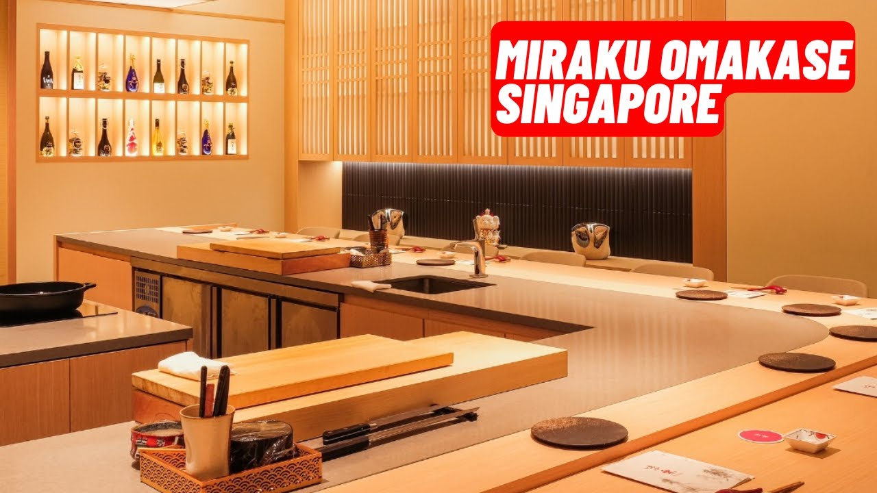 $108++ Miraku Omakase Singapore Experience Sushi Sashimi Japanese
