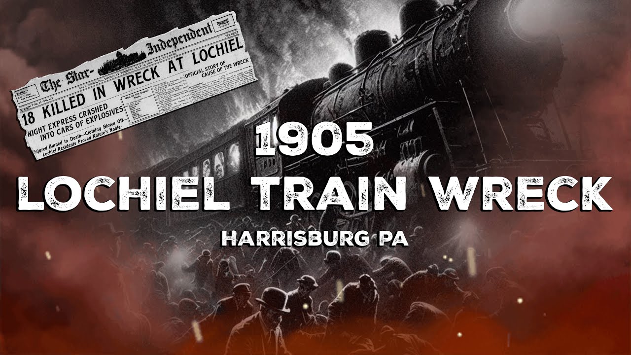 HORRIFIC 1905 Train Wreck in Harrisburg Pennsylvania's Lochiel Neighborhood.