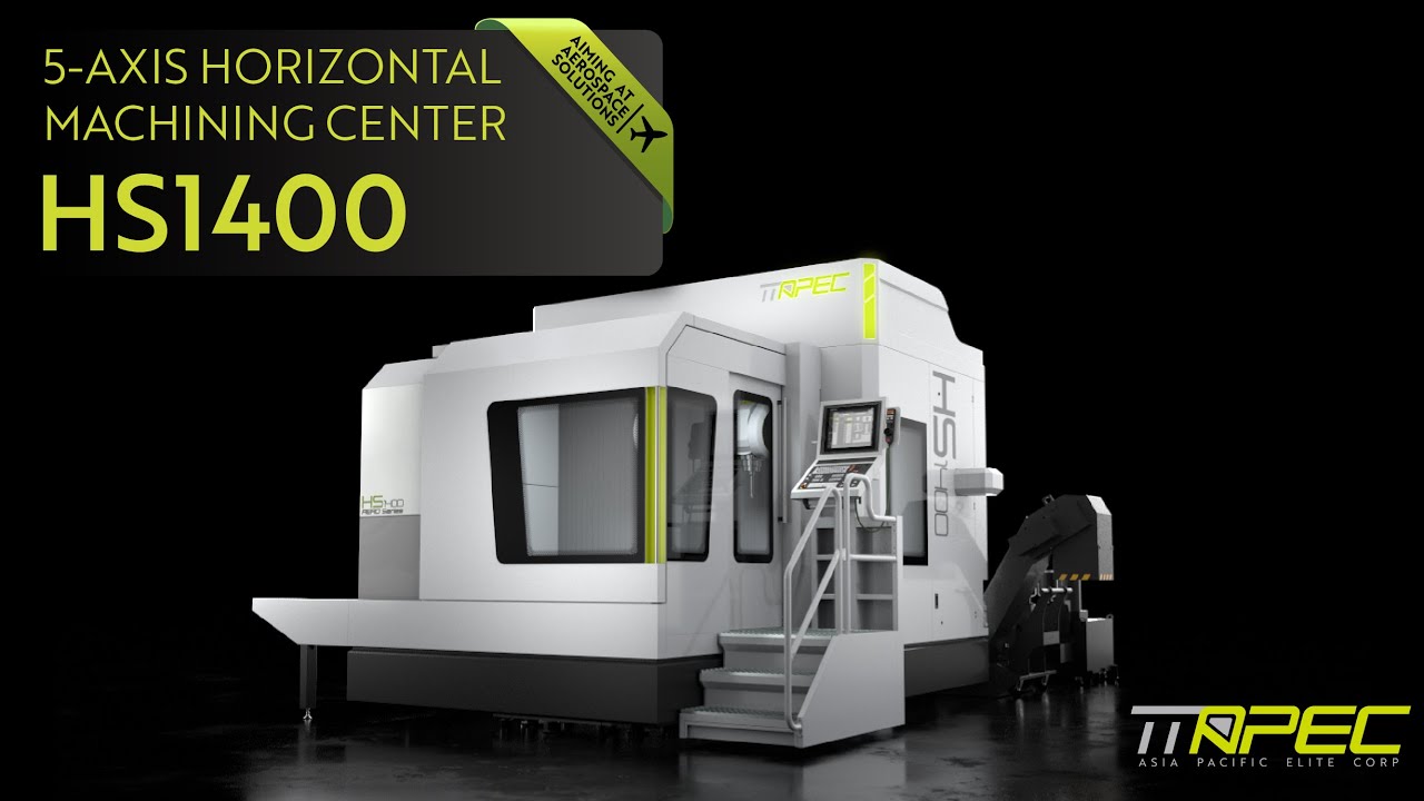 TTAPEC HS1400 Series| 5-Axis Horizontal Machining Center for Heavy-Duty Multitasking