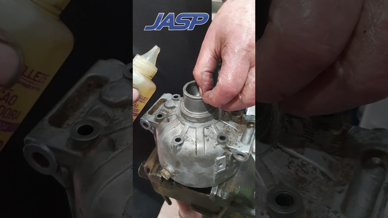 Troca de selo e reparo compressor Harrison v5 vectra 1997.