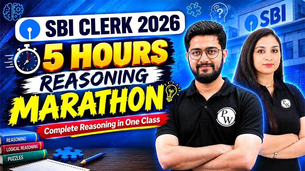 SBI Clerk 2026 🔥 Reasoning Marathon | Complete Reasoning Preparation | SBI Clerk Reasoning