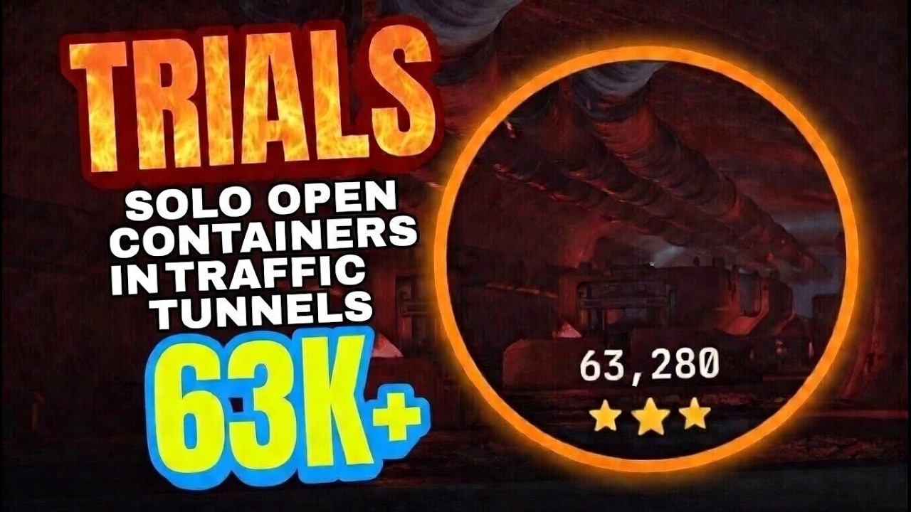 Solo Open Containers Inside The Traffic Tunnels Trials Run 63K+  | ARC Raiders Weekly Trials