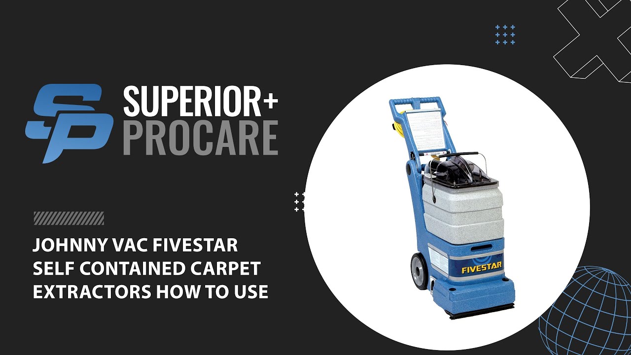 JOHNNY VAC FIVESTAR FIVESTAR 411TRJ - 3 GAL - 50 PSI SELF CONTAINED CARPET EXTRACTORS - HOW TO USE