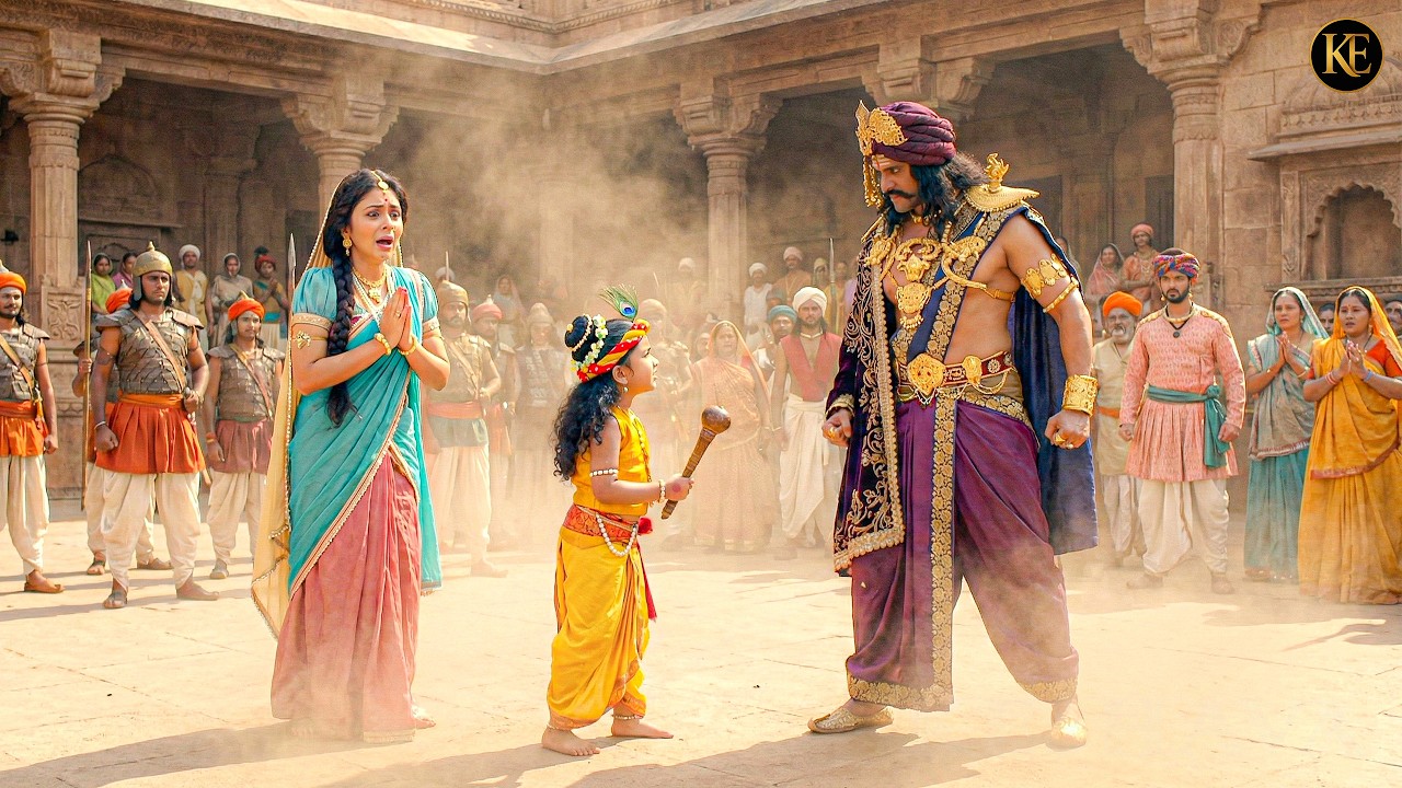 नन्हे कान्हा का कंस से युद्ध मईया यशोदा हुईं भयभीत! || यशोमती मईया के नंदलाला || Shree Krishan leela