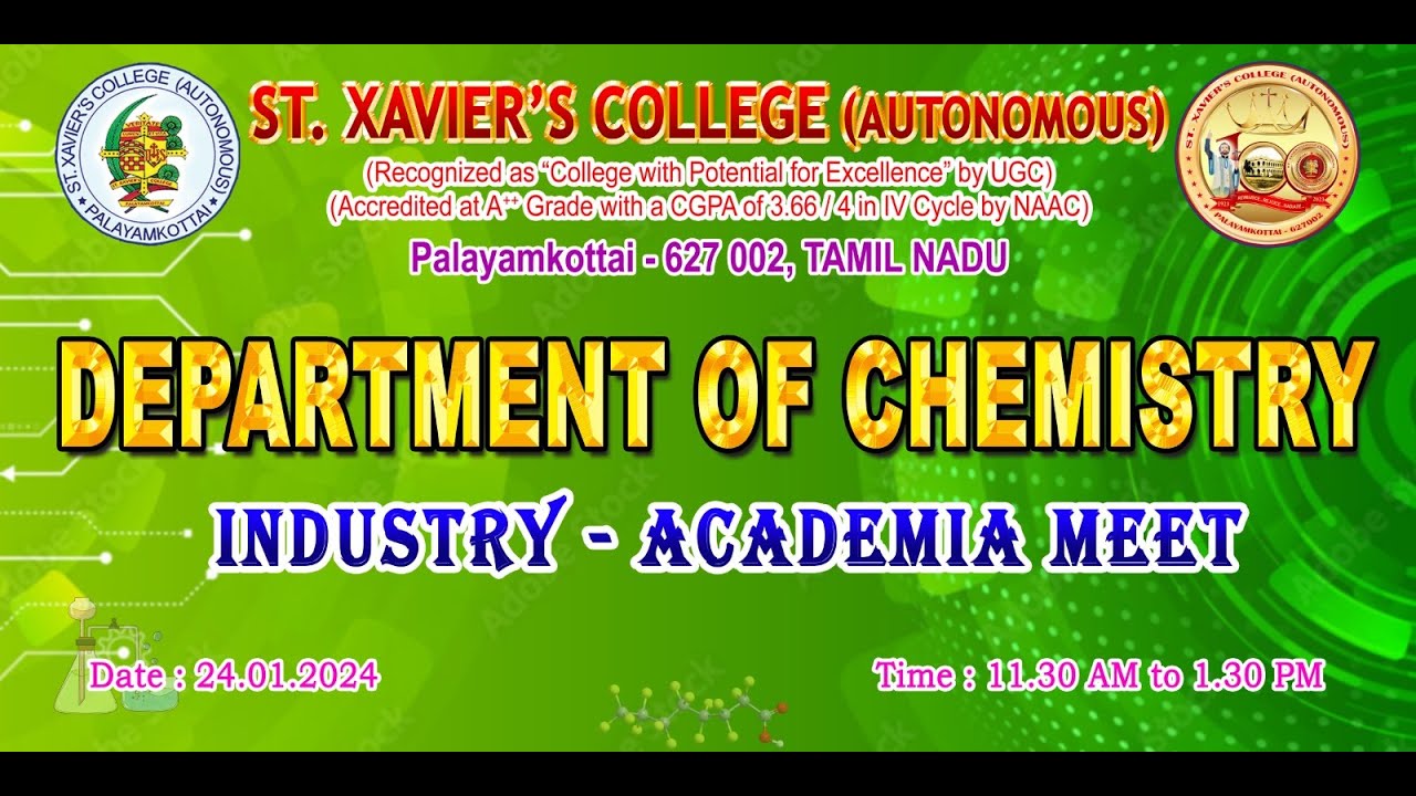 INDUSTRY-ACADEMIA MEET - 2024 DEPARTMENT OF CHEMISTRY