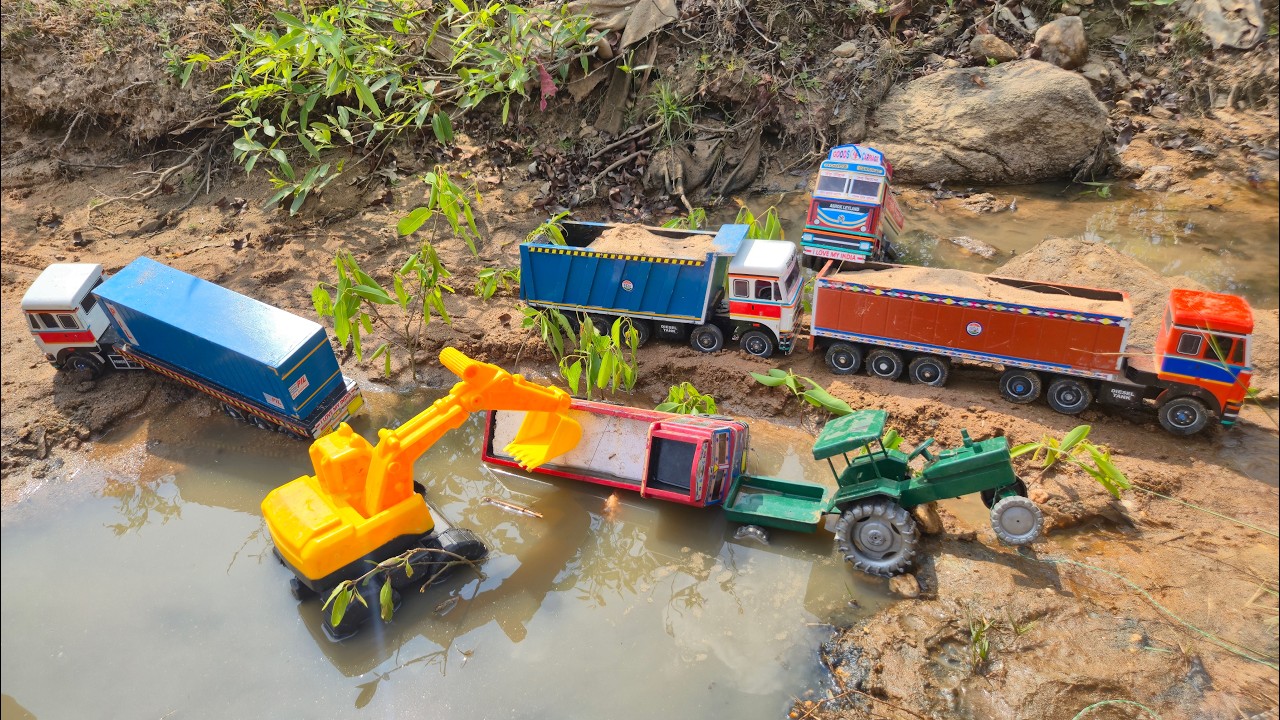 When going in a truck full of sand ||जब रेत से भरे ट्रक में जा रहा है||NBR TOYS||