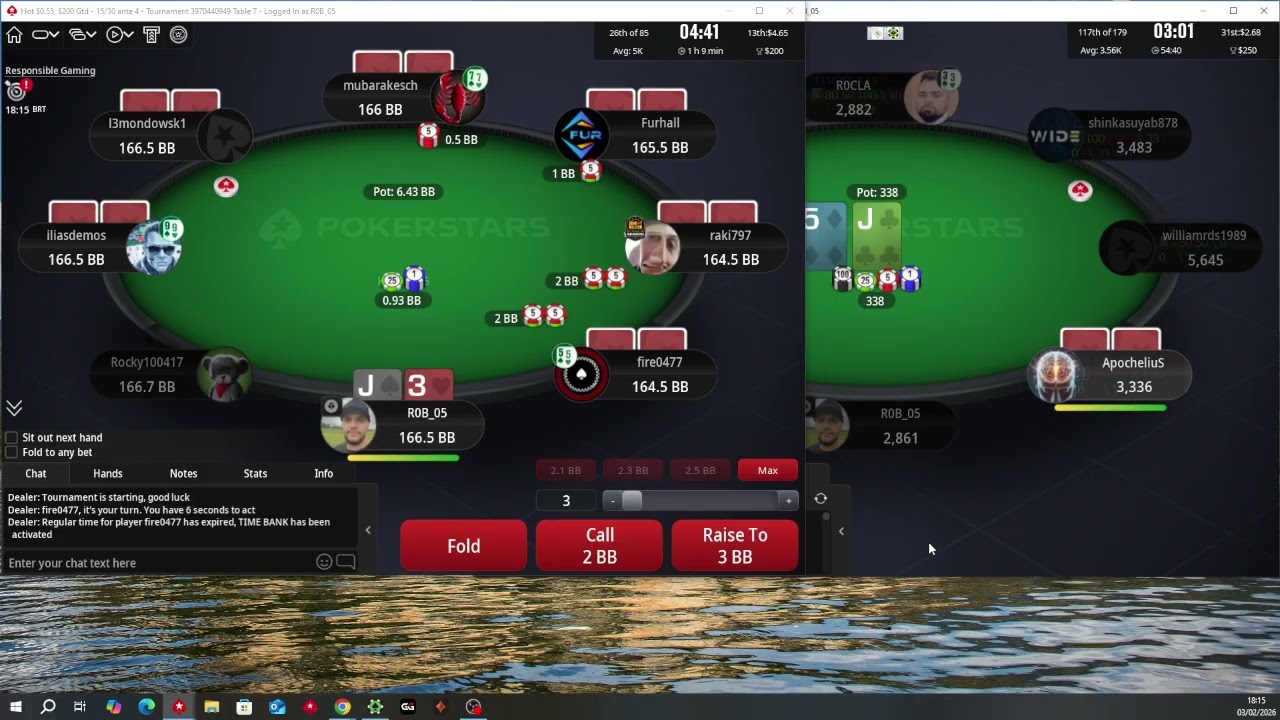 De 1 a 100 Dolares Jogando Poker Online no Pokerstars 58º a 59º Torneio