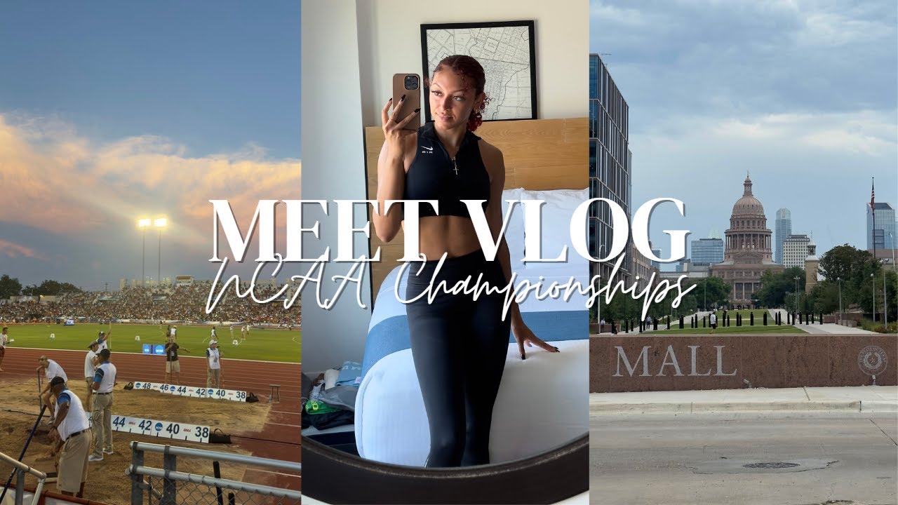 MEET VLOG: NCAA D1 Track & Field Championships |  training week in Texas, last trip with the team
