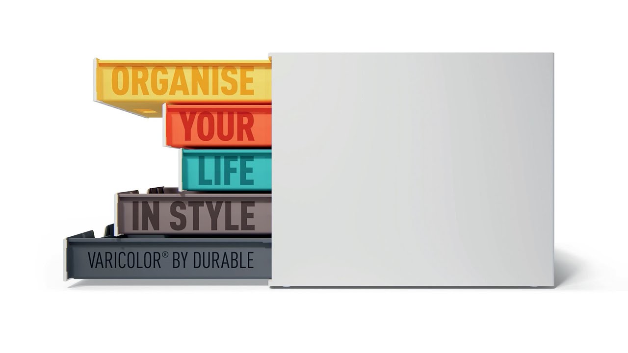 VARICOLOR&reg; drawer boxes: Organise your life in style | DURABLE