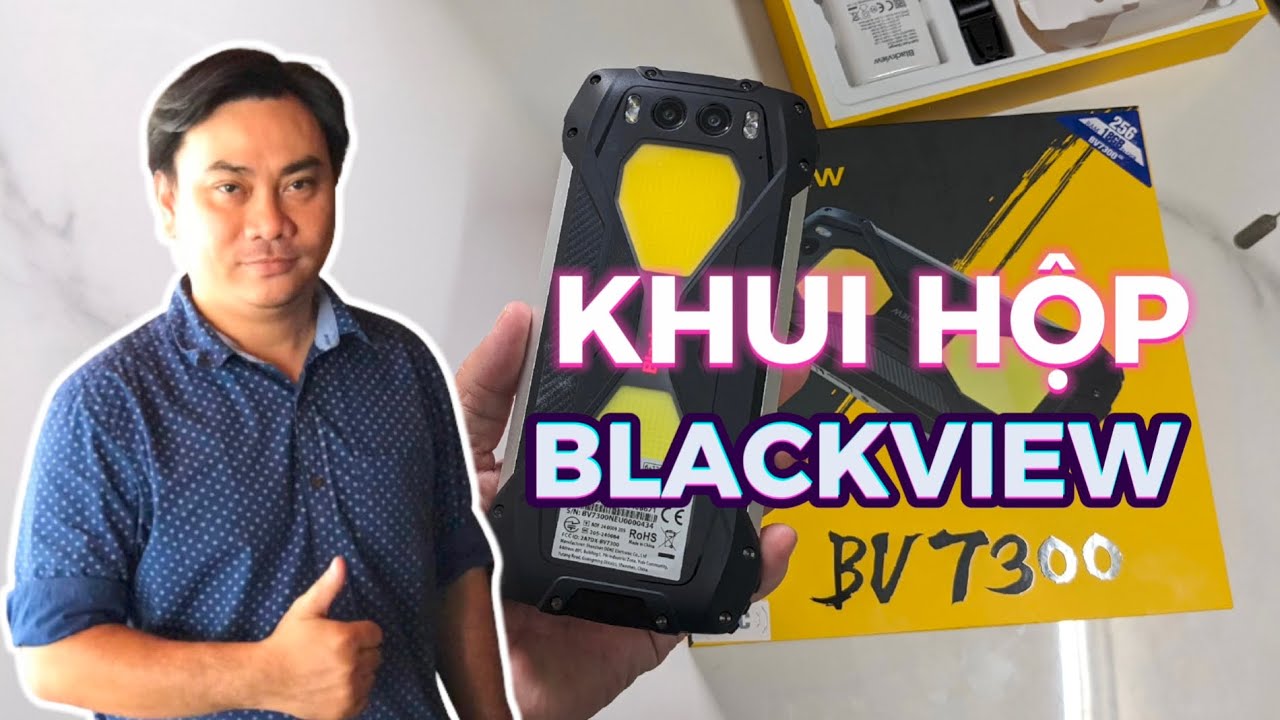 Khui hộp Blackview BV7300 siêu bền pin 15000mAh Ram/256GB Cam50/32MP chụp đêm