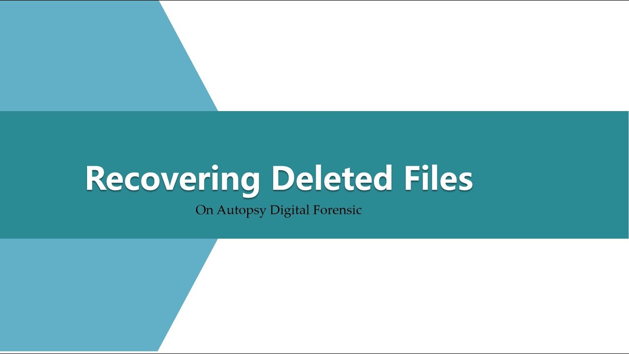 Recovering Deleted Files using Autopsy || Practical Digital Forensics