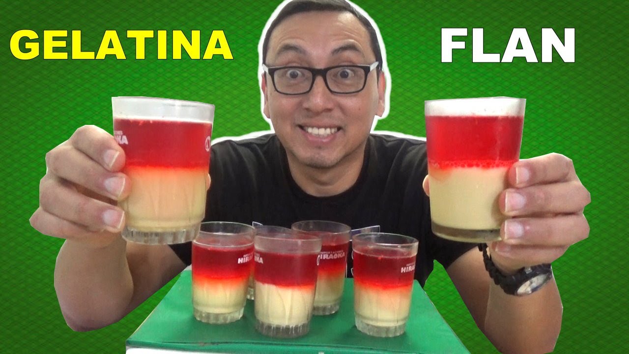 COMO HACER GELAFLAN = GELATINA + FLAN