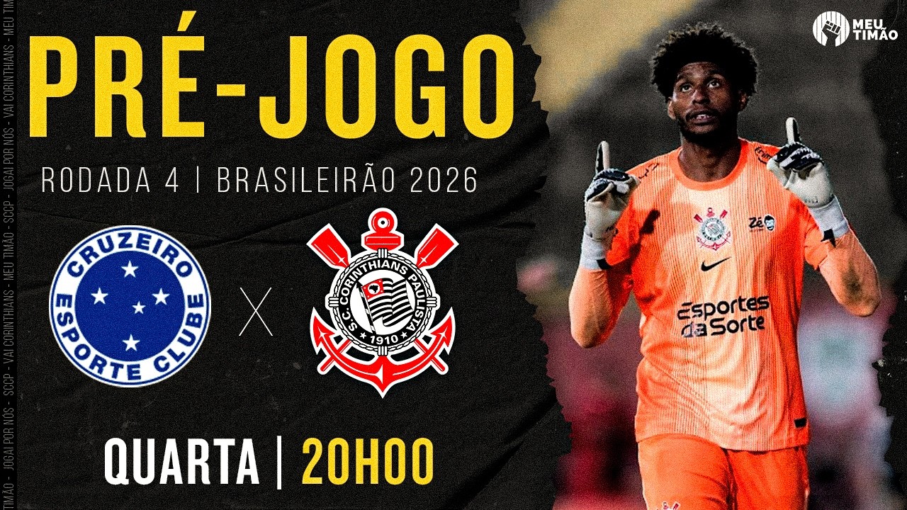 PRÉ-JOGO 🔴 CRUZEIRO X CORINTHIANS | AO VIVO COM IMAGENS DE BH | 4ª RODADA | BRASILEIRÃO 2026