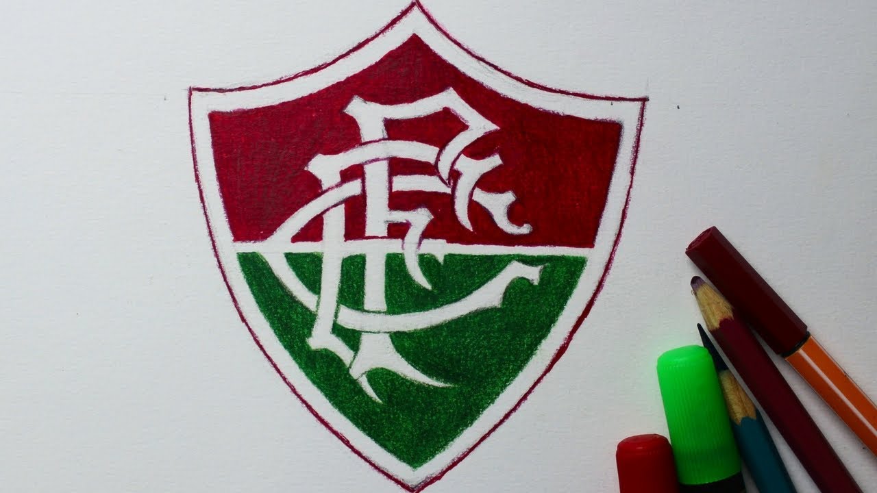 Como desenhar o escudo do Fluminense ( PASSO A PASSO comentado ) - Atevaldo Novais