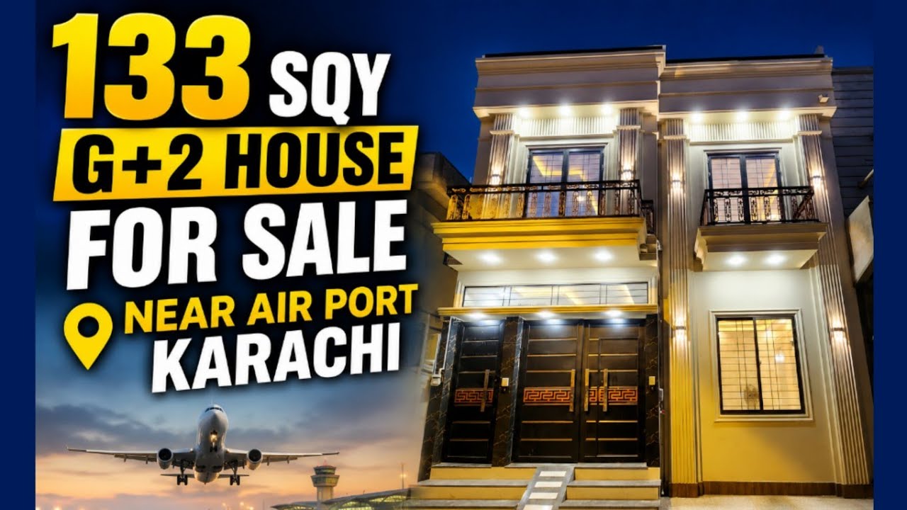 133 Sq. Yd. Brand New G+2 Single Belt Leased House for Sale in Model Colony, Karachi - Prime Loca...