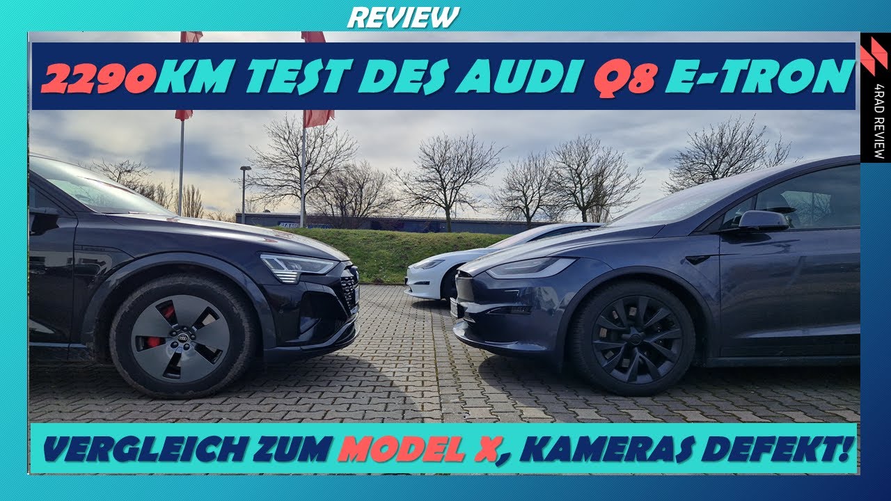 Fazit, 2290km im Audi Q8 e-tron, Das Review zum neuen e-tron Facelift, Vergleich mit Tesla Model X