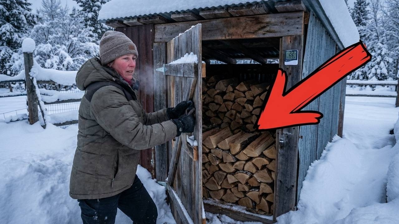She Built a $7 Firewood Bunker That Stayed Bone-Dry — Until It Saved Her During a -20°F Blizzard