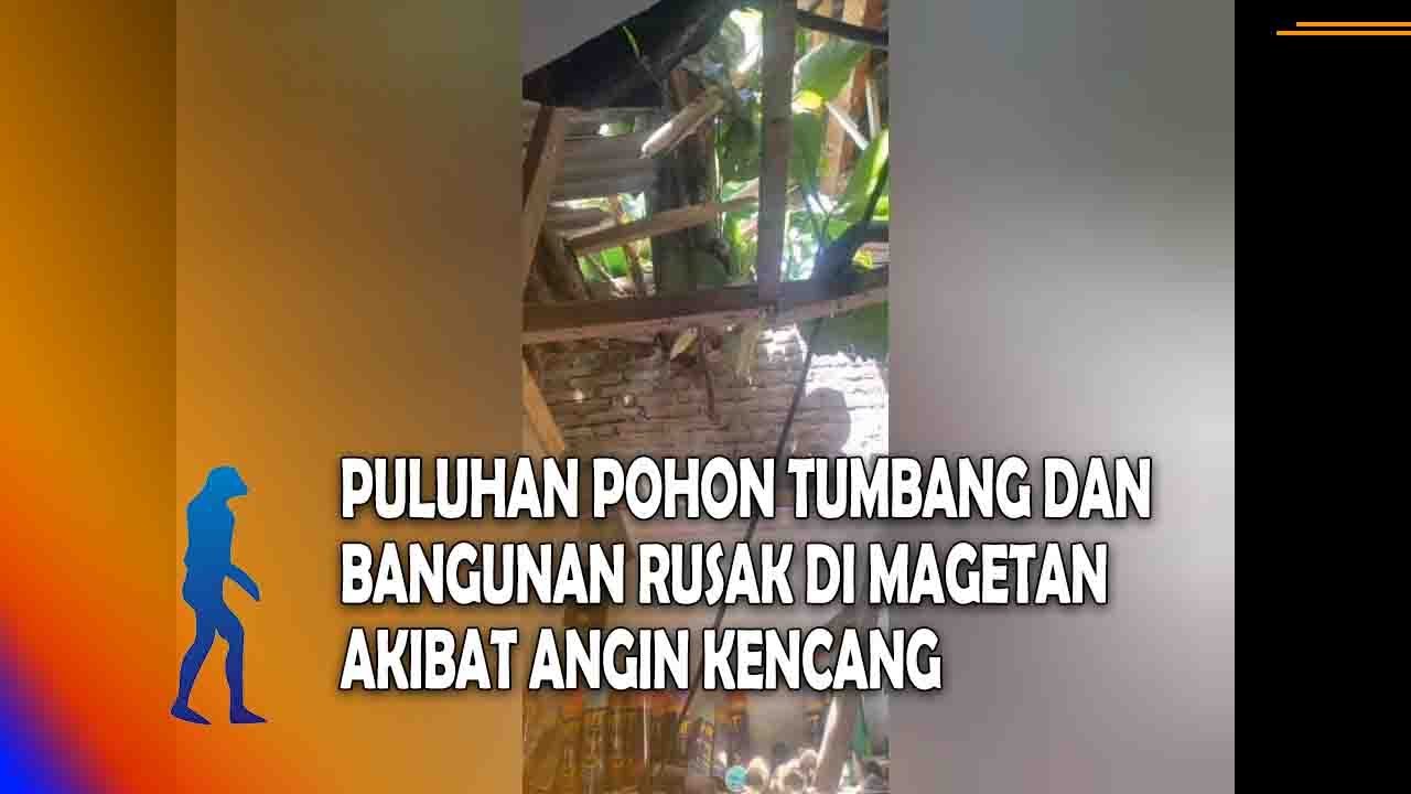 MAGETAN Puluhan Pohon Tumbang Dan Bangunan Rusak Di Magetan Akibat Angin Kencang
