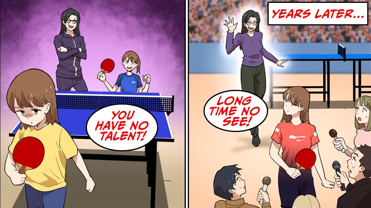 My twin sister had a good sense for table tennis [Manga Dub]