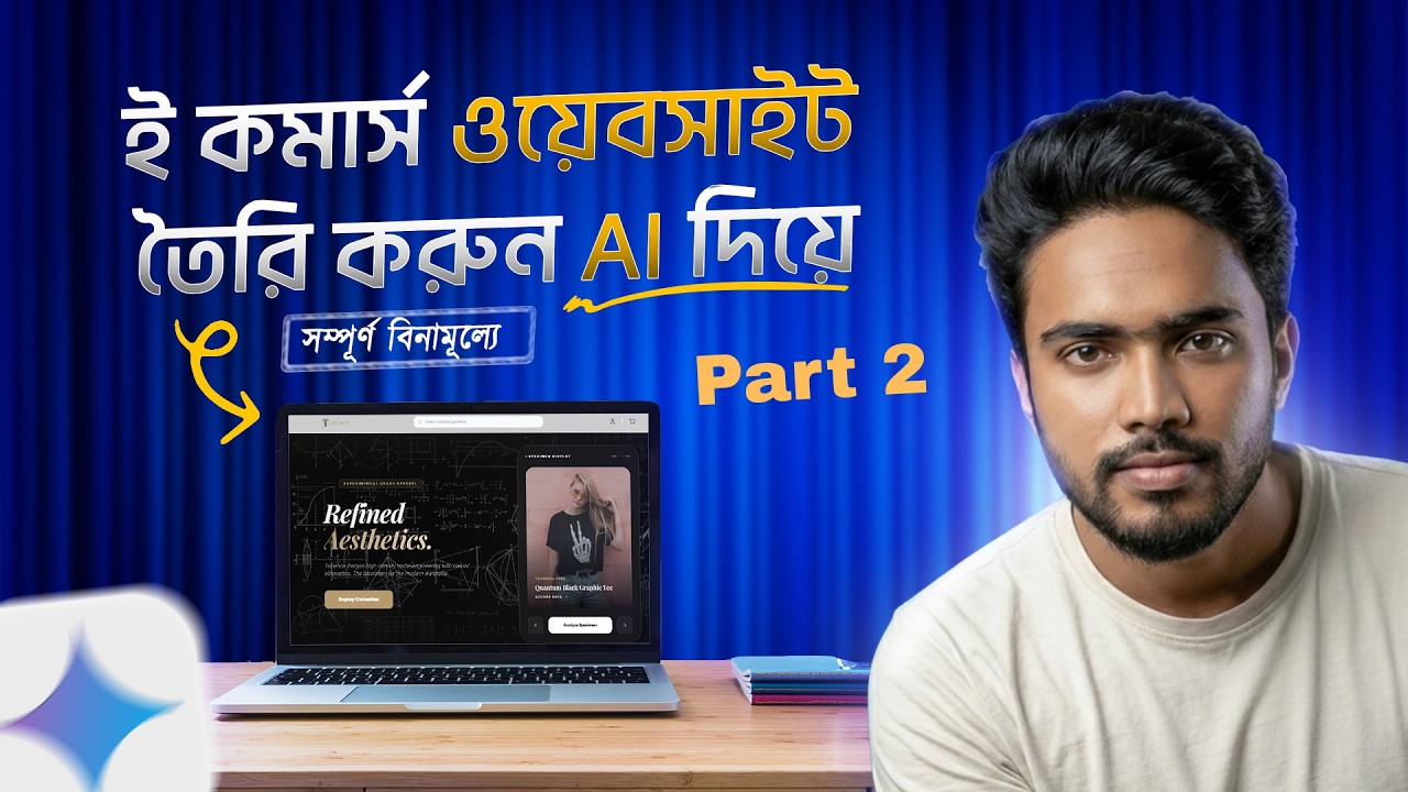 ই কমার্স ওয়েবসাইট তৈরি করুন সম্পূর্ণ বিনামূল্যে AI দিয়ে | Part 2
