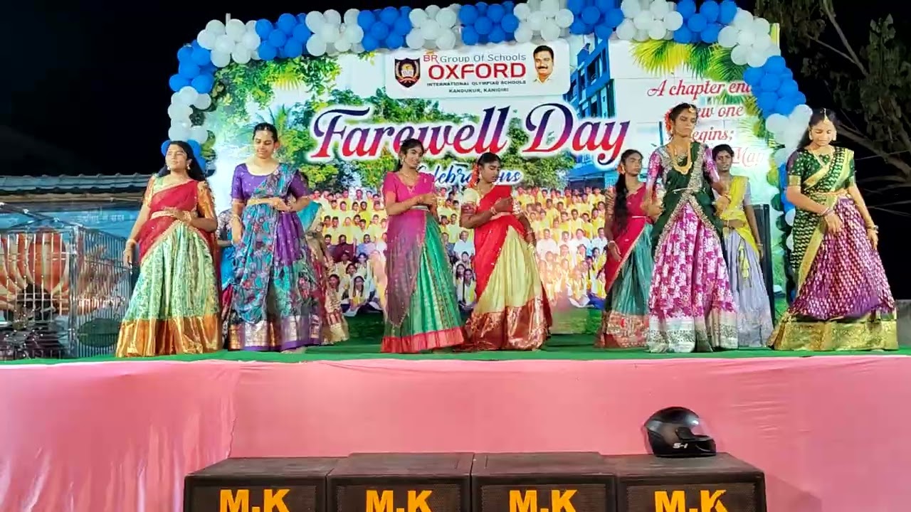 Farewell day celabrations in br oxford school kandukur