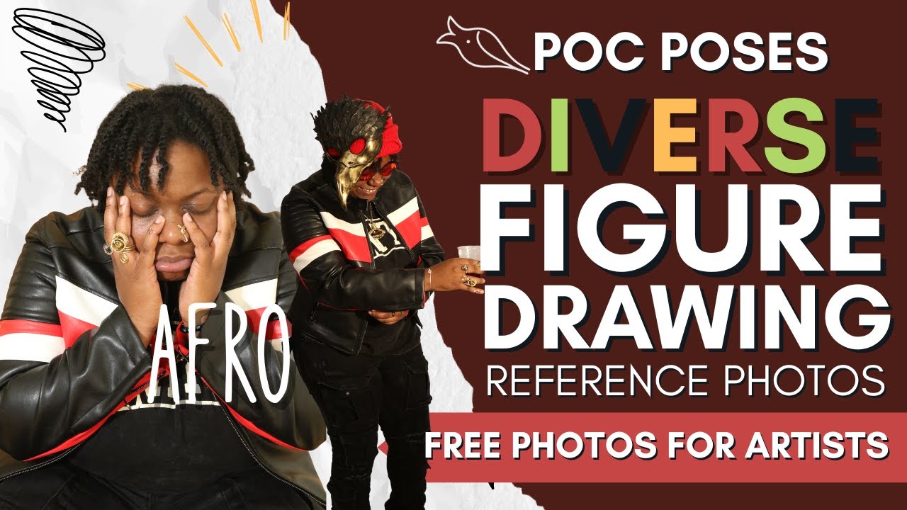 POC Poses: Black & Brown Figure Drawing Reference (Afro)