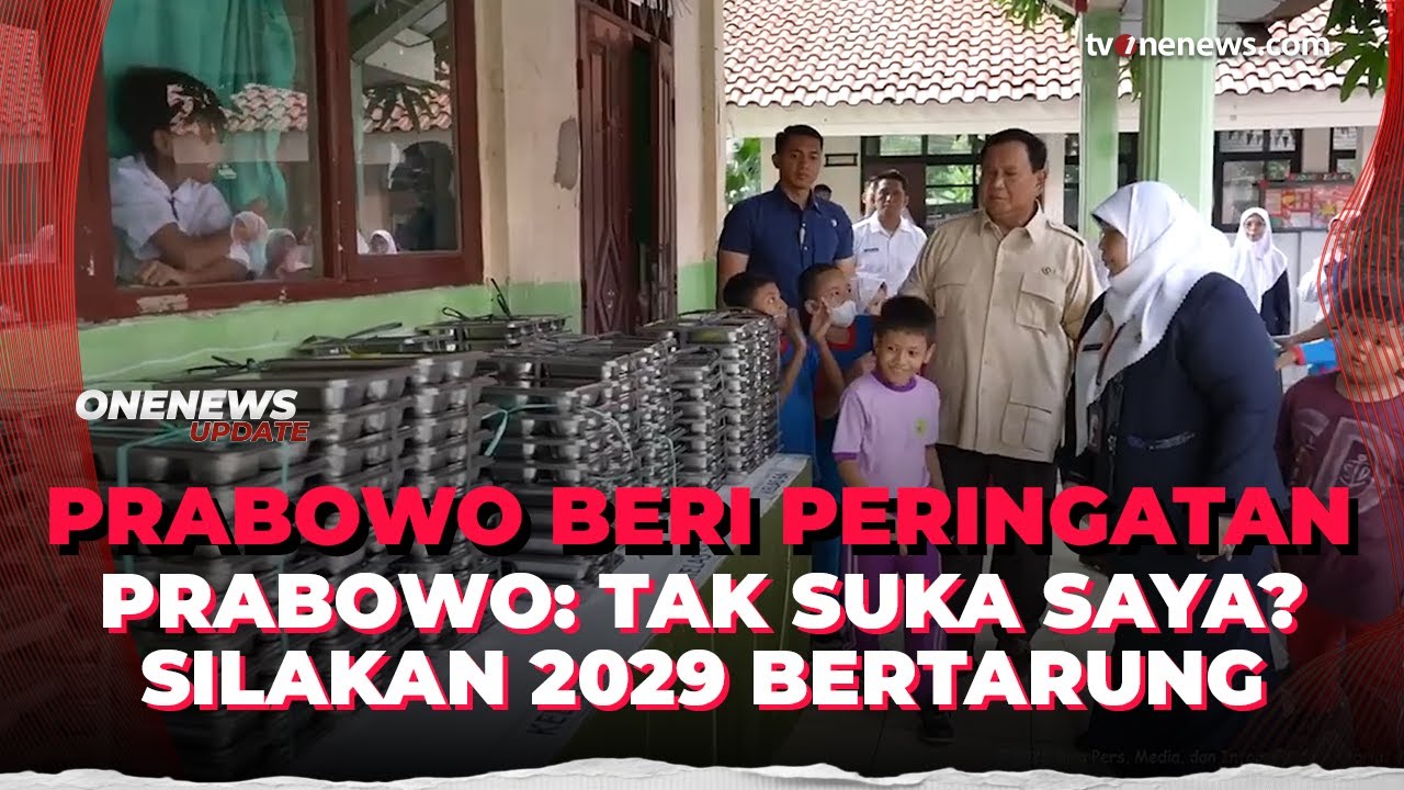 Tegas! Prabowo: Tak Suka dengan Saya Silakan 2029 Bertarung, Jangan Rusak Bangsa | OneNews Update