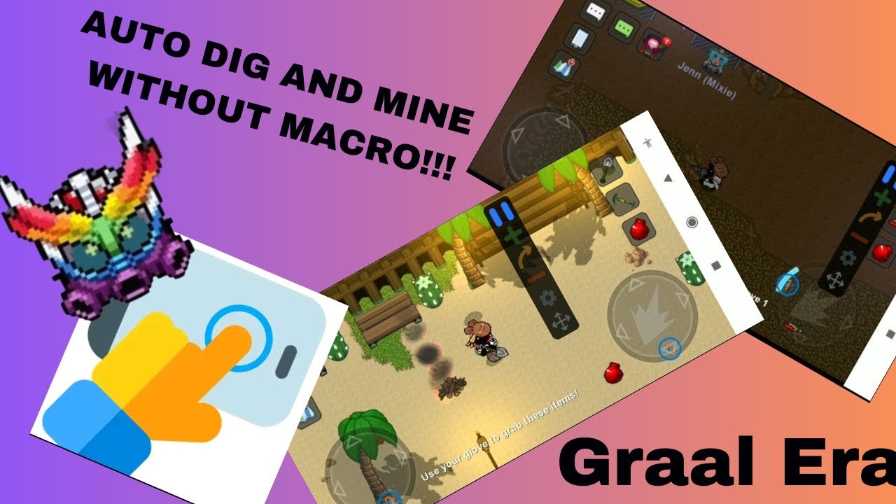 Auto dig and mine, Without using macro? | Graal era