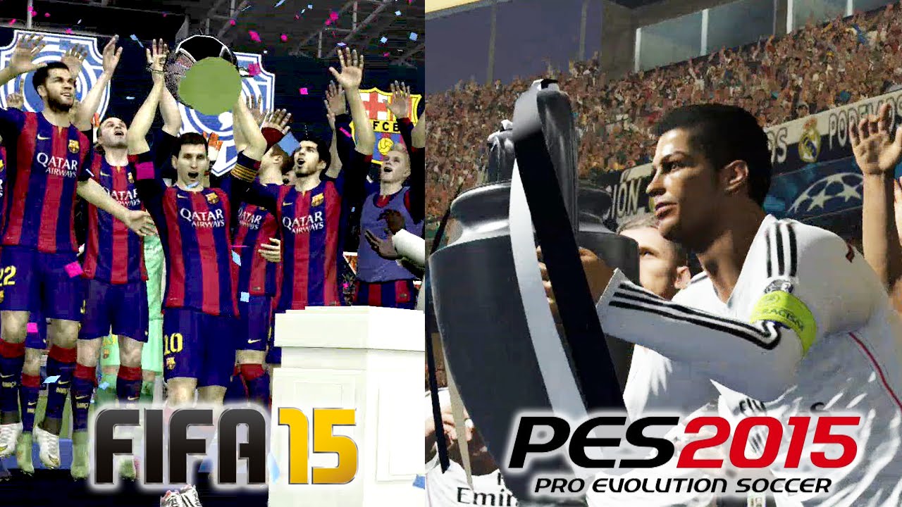 FIFA 15 vs PES 2015 UEFA Champions League Final Comparison