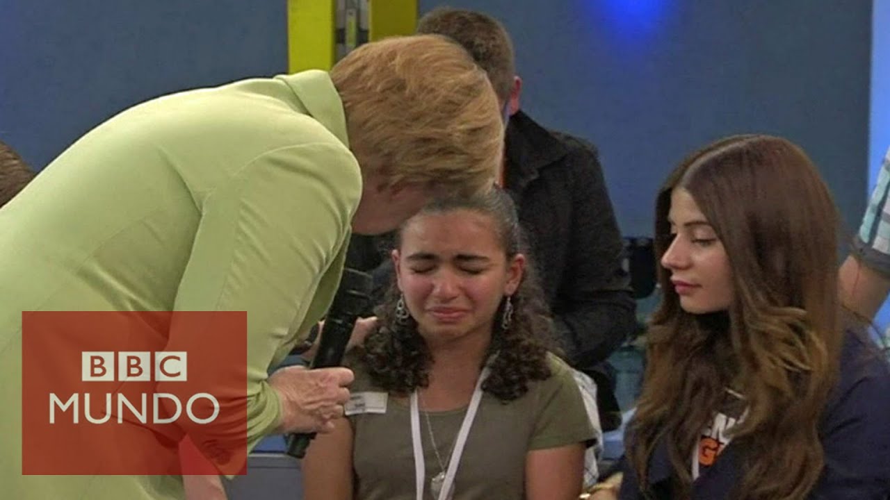 La respuesta de Angela Merkel que hizo llorar a una niña palestina