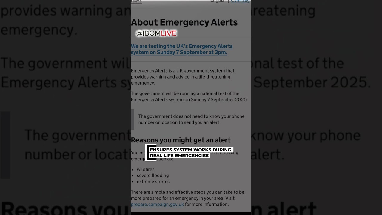 UK Emergency Alert Test | #uk