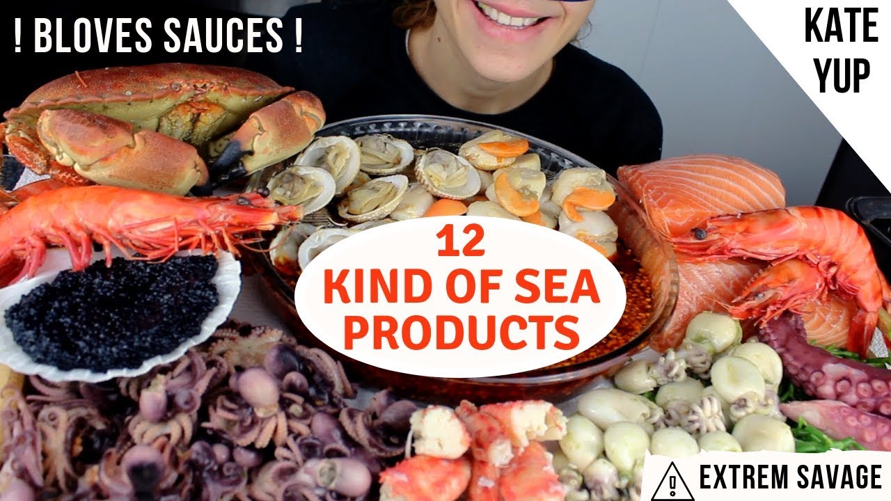 HUGE ASMR MUKBANG ! KING CRAB LEGS, STONE CRAB, SALMON, LUMPS ROE AND OTHERS !!