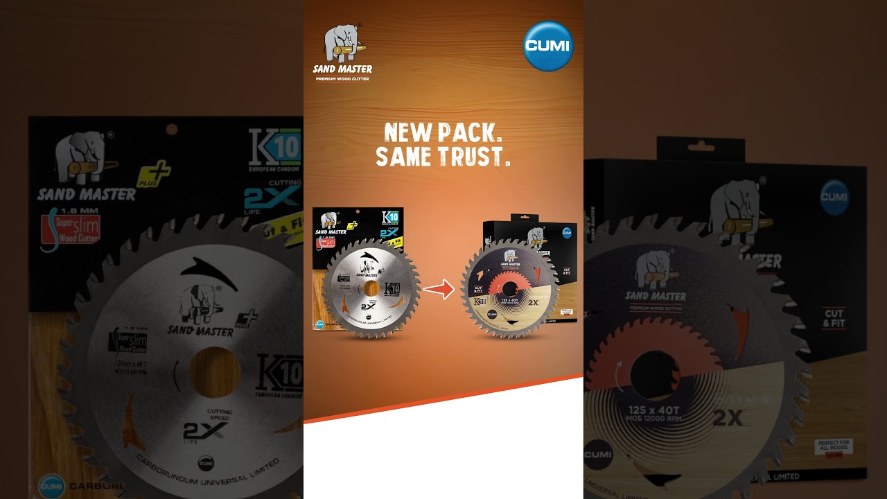 Sand Master Premium Wood Cutter &ndash; New Pack, Same Trusted Performance | CUMI Abrasives