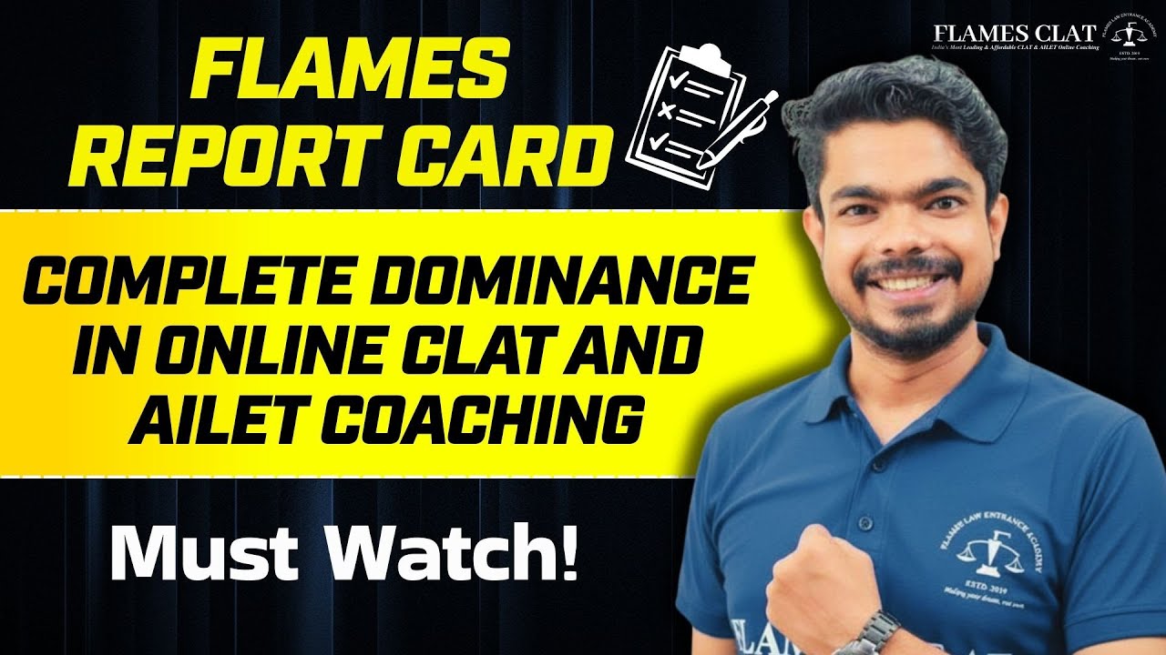 Complete Online Dominance of FLAMES in CLAT & AILET :  Selection Report Card
