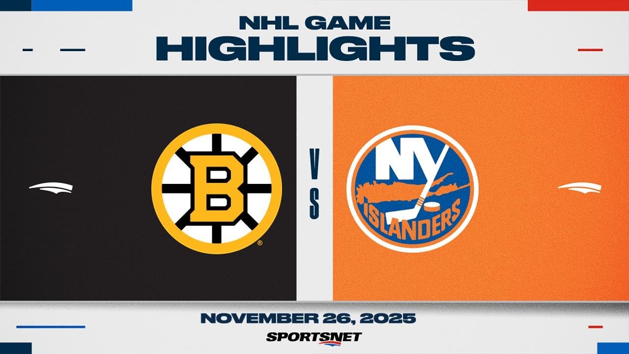 NHL Highlights | Bruins vs. Islanders - November 26, 2025