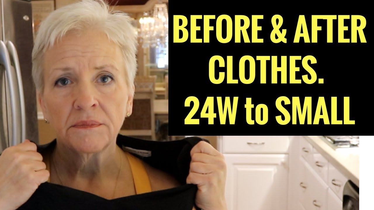 Before & After Clothes. 24W to Small