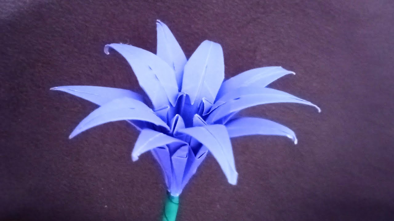 Como Fazer Lírio Hoshi — Origami 🌸 | Flor de Papel Fácil (Passo a Passo)