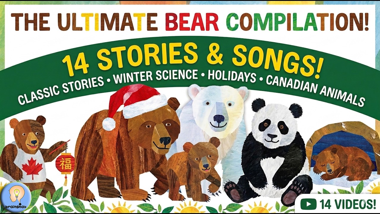 THE ULTIMATE BEAR COMPILATION: 14 Eric Carle Stories & Songs!