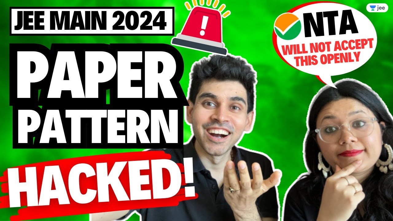 🆘 URGENT JEE Main 2024: Paper Pattern LEAKED 🫡 #jee #nta #jee2024 #namokaul #purnimakaul #iitjee