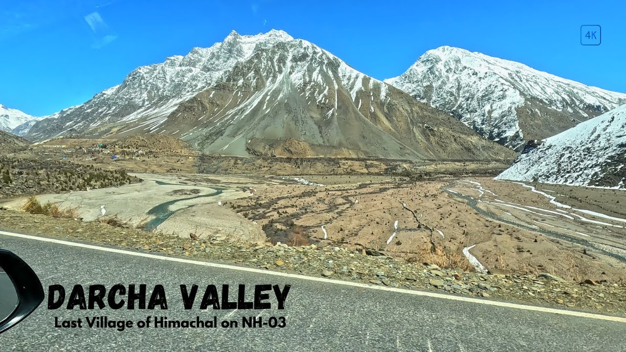 Darcha Village (H.P.) | Last Village of Himachal on Leh - Manali Highway | Manali to Darcha (April)