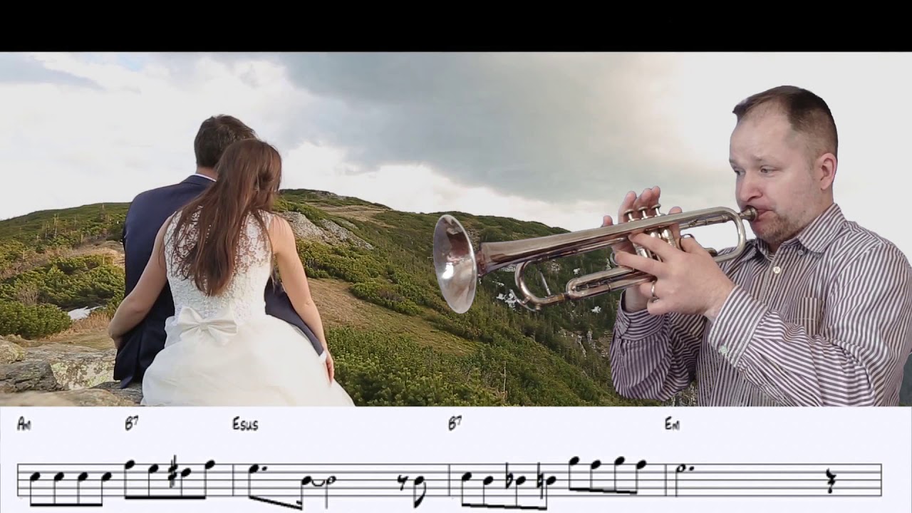 Mar y Cielo (trumpet cover + backing track and sheet music for Bb instruments)